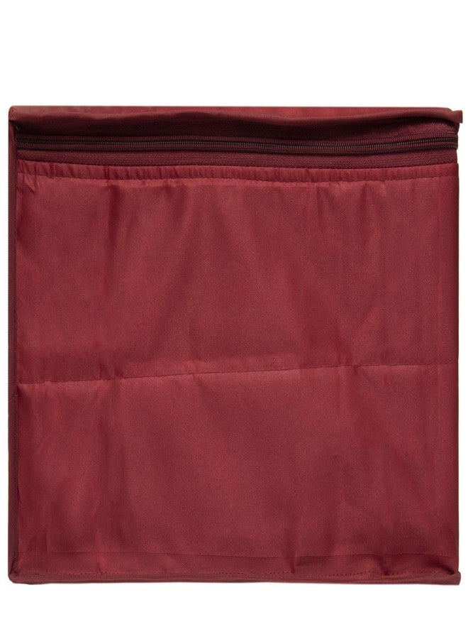 Homestrap Parachute Material Water Resistant 3 Layered Saree Cover - Maroon - Image 5